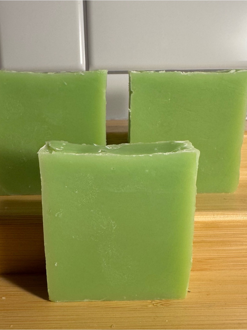 Vegan, small batch, Lemongrass Lime soap bar. Made with olive & coconut oils.